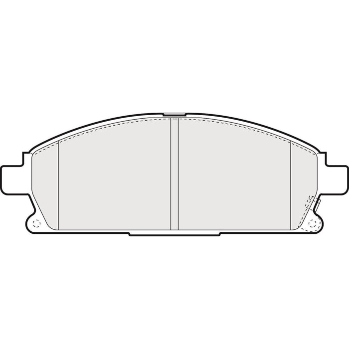 Apec Brake Pads Front Fits Nissan Elgrand Serena Terrano X-Trail Apec  - Dynamic Drive