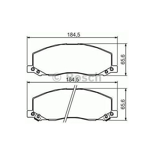 Bosch Brake Pad Set Bp1300 fits Vauxhall Insignia Sports Tourer CDTi ECOTEC - 2.