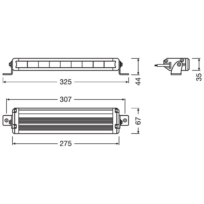 Osram LEDriving LIGHTBAR VX250-SP, LED driving lights for high beam, spot, 1500 Osram  - Dynamic Drive