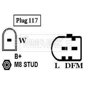 Genuine Borg & Beck Alternator fits Vw LT Multivan Transporter BBA2407