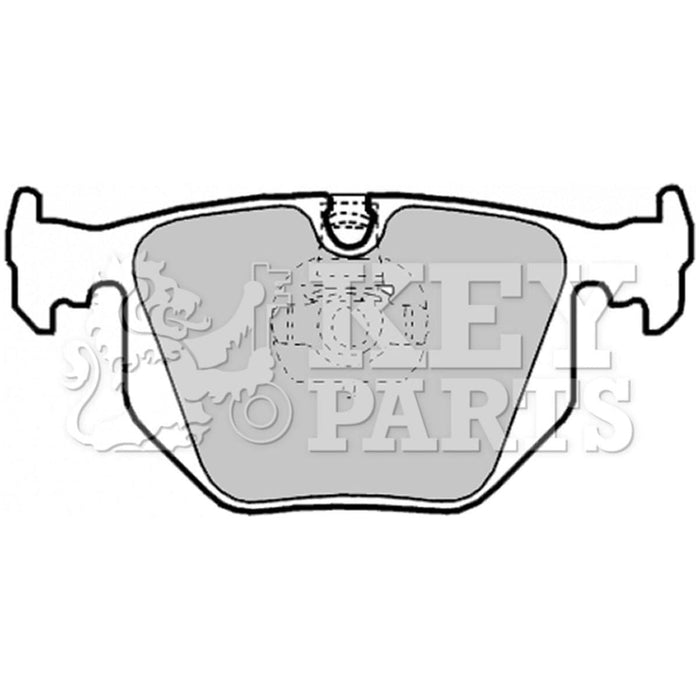 Genuine Key Parts KBP1844 Rear Brake Pads (Ate-Teves)