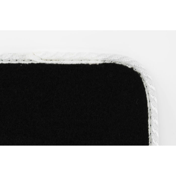 Fully Tailored White Trim Carpet Mats for A8 10> Set of 4 With 8 Clips UKB4C  - Dynamic Drive