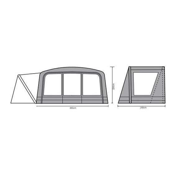 Outdoor Revolution Kalahari PC 7.0SE / 9.0 DSE Front Porch Extension