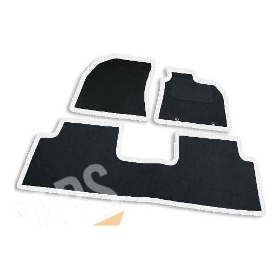 Tailored White Trim Carpet Mats for Toyota Avensis 09-11 + Clips 2009 2010 2011 UKB4C  - Dynamic Drive