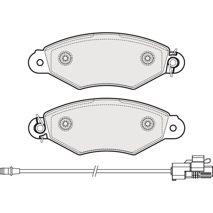 Apec Brake Pads Rear Fits Renault Kangoo