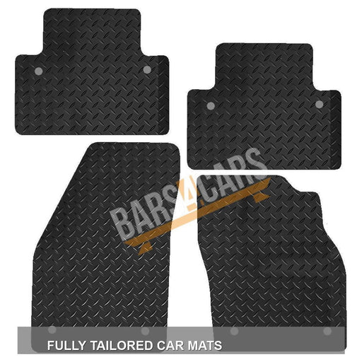 Red Trim Tailored Rubber Car Mats for Volvo C30 Manual With Clips Set of 4 With 8 Clips UKB4C  - Dynamic Drive