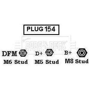 Genuine Borg & Beck Alternator fits Saab 93 95 BBA2504