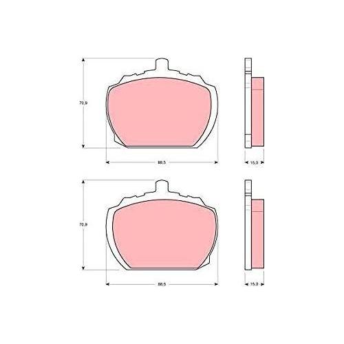 Genuine TRW Brake Pads (Front) (Non-R90) GDB340 TRW  - Dynamic Drive