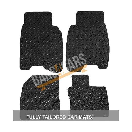 Tailored Rubber Car Mats for Honda Civic 06-08 3&5 Door Set of 4 With 2 Clips UKB4C  - Dynamic Drive