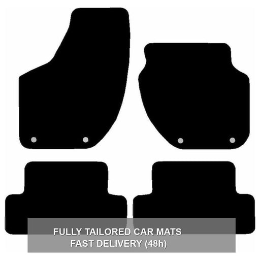 Fully Tailored Black Carpet Car Mats for Volvo V40 12> Set of 4 With 4 Clips UKB4C  - Dynamic Drive