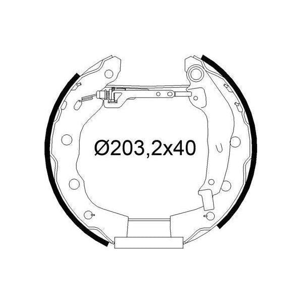 Valeo Drum Brake Fast Fit Kit 554965 Automotive Part fits Mitsubishi Valeo  - Dynamic Drive