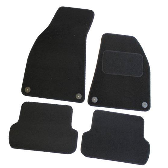 Fully Tailored Black Carpet Car Mats for A4 02-05 Set of 4 With 4 Clips UKB4C  - Dynamic Drive