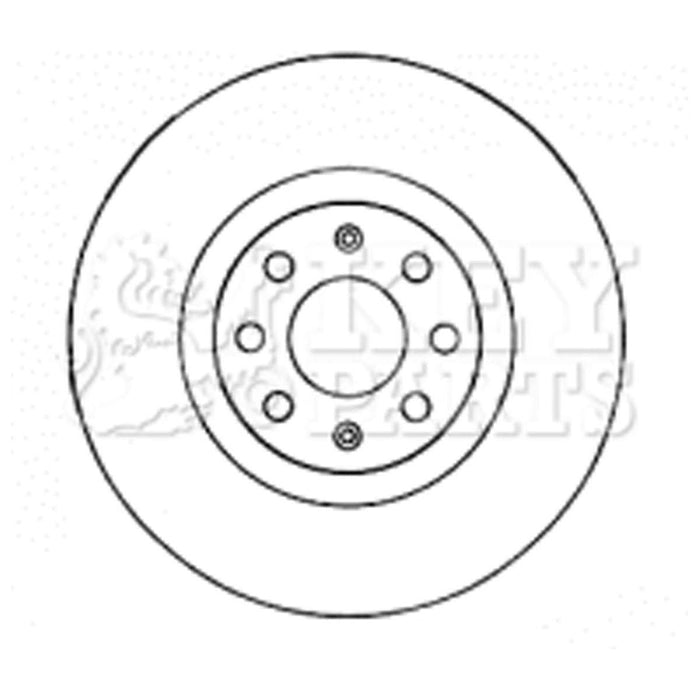 Genuine Key Parts KBD4544 Brake Disc Pair (Front) Key Parts  - Dynamic Drive