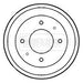 Genuine Borg & Beck Brake Drum fits Hyundai Lantra 95 on BBR7136 Borg & Beck  - Dynamic Drive