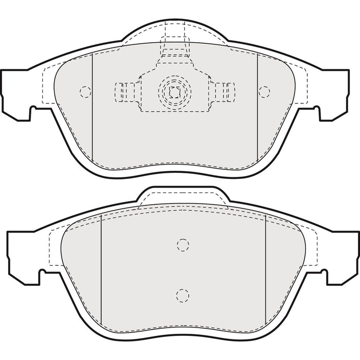 Genuine APEC Front Brake Discs & Pads Set Vented for Renault Laguna