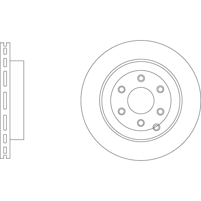 Apec Brake Disc Rear Fits Mercedes X Class