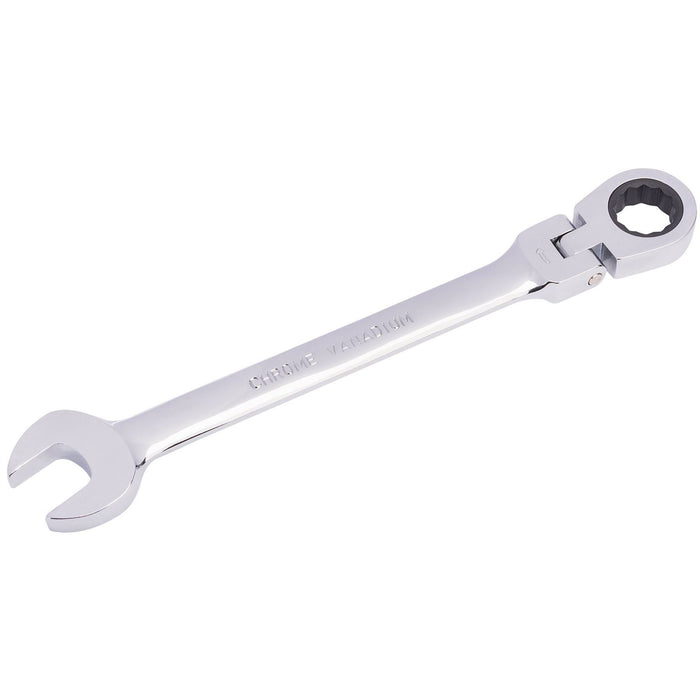 Draper HI-TORQ Metric Flexible Head Ratcheting Combination Spanner, 17mm