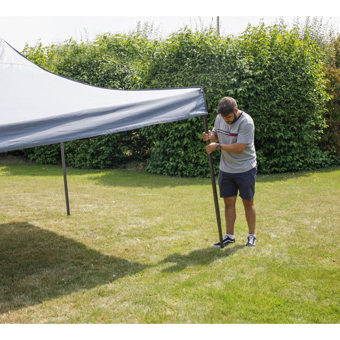 Dellonda Premium 3 x 3m Pop-Up Gazebo - Grey Dellonda  - Dynamic Drive