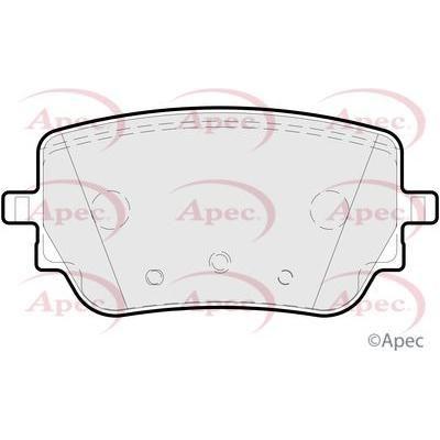 Apec Brake Pads Rear Fits Mercedes-Benz A-Class A 25003/18 -;Mercedes-B