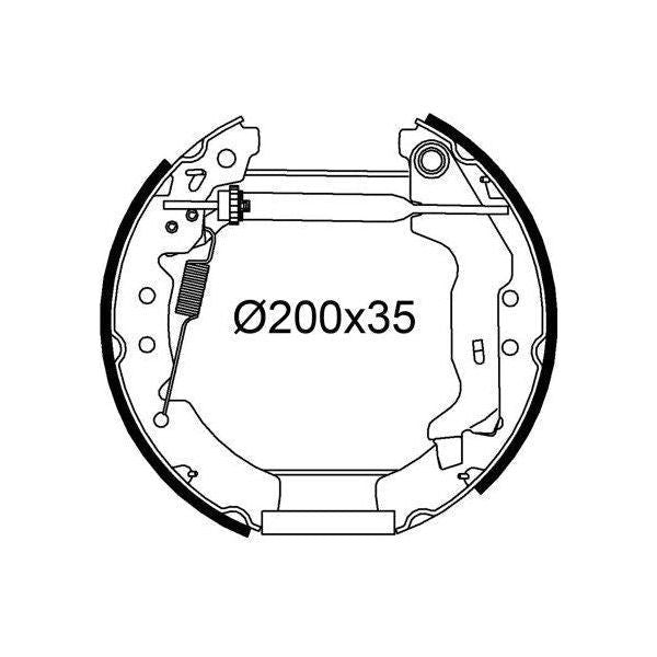 Valeo Drum Brake Fast Fit Kit 554958 Automotive Part fits Toyota Valeo  - Dynamic Drive