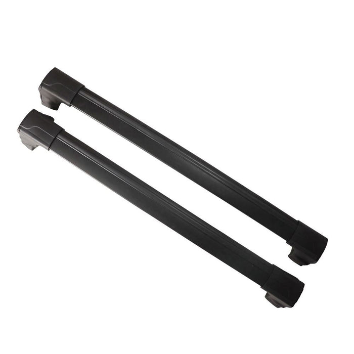 Aluminium Roof Bars Rack Black fits Mazda 2 2007-2014 De/Dh Omtec  - Dynamic Drive