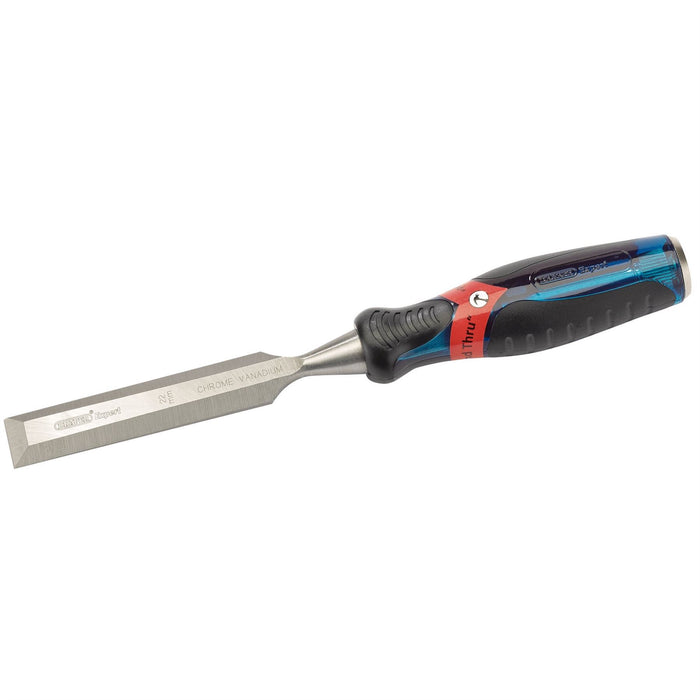 Draper Soft Grip Pound Thru Bevel Edge Wood Chisel, 22 x 140mm 24407 Draper  - Dynamic Drive