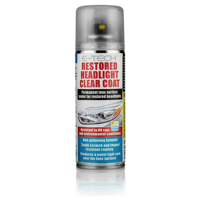 Restored Headlight Clear Coat 200ml Protect Headlamp Lacquer E-Tech