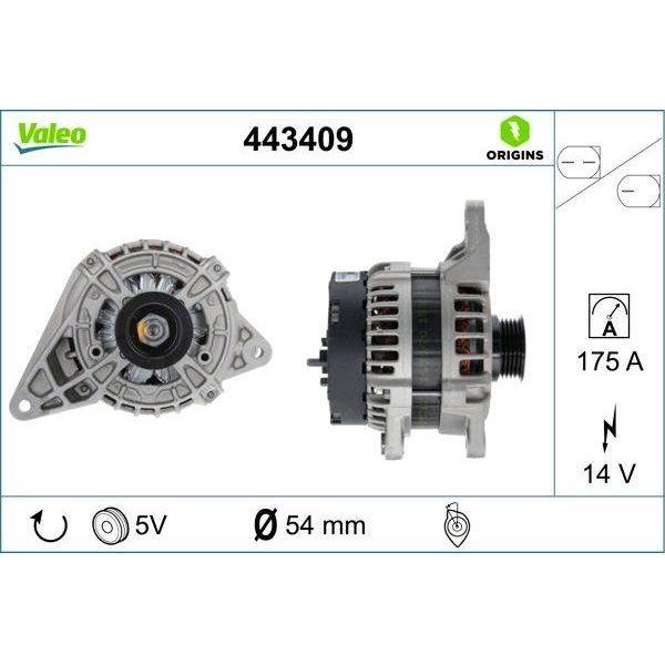 Valeo Alternator 443409 Automotive Part fits Mercedes