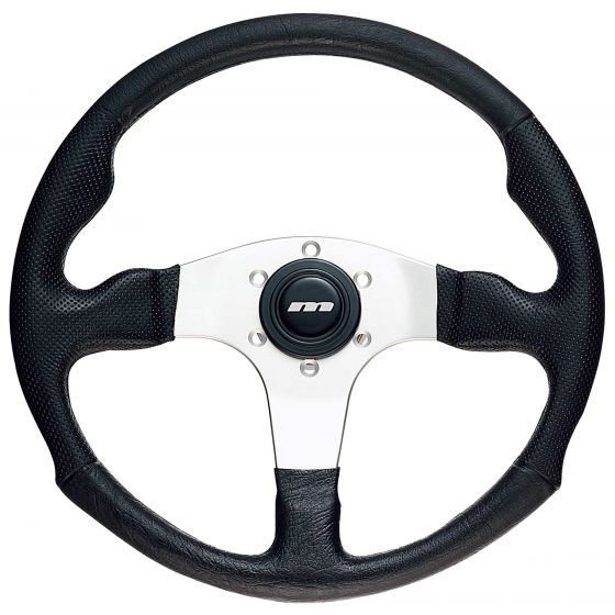 320mm Black Moulded Steering Wheel + Boss fits Citroen AX 1987>1989 Mountney Classic  - Dynamic Drive