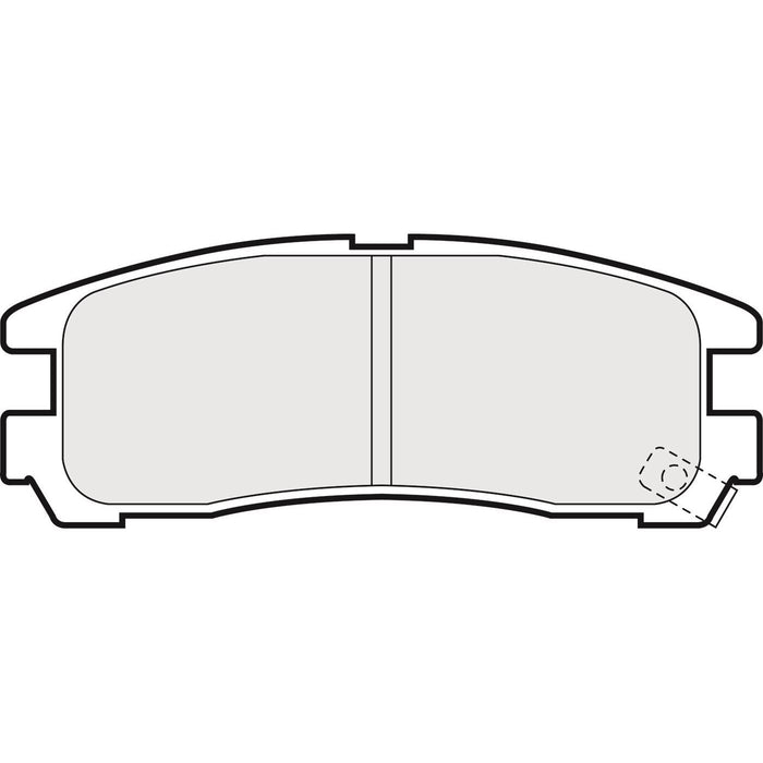 Apec Brake Pads Rear Fits Mitsubishi Aspire Chariot Eclipse Eterna Galant Pajero