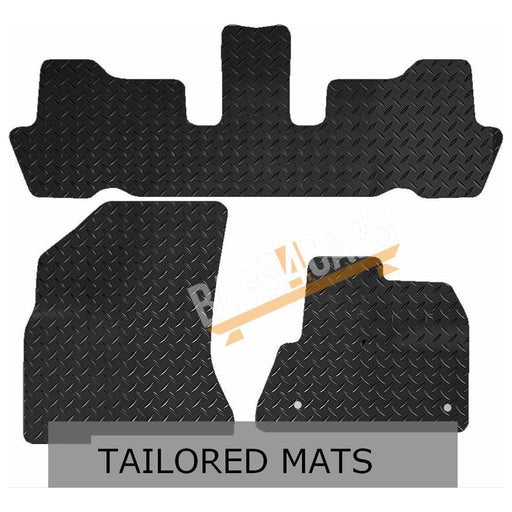 Tailored Rubber Car Mats Citroen C4 Picasso 07-13 3Pce Set Set of 3xl 2 Clips UKB4C  - Dynamic Drive