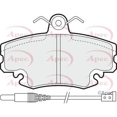 Apec Brake Pads Front Fits Renault Clio Extra Megane R19 R21 R5 Twingo