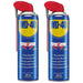 2X WD-40 Multi-Use Smart Straw 450ml Spray Aerosol Can WD-40  - Dynamic Drive