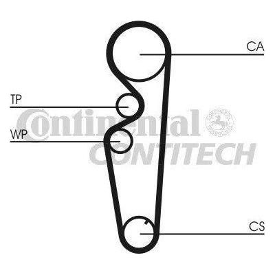 Genuine Continental ContiTech Timing Belt Kit fits Fiat BravoBrava 1.4 1295 CT87 ContiTech  - Dynamic Drive