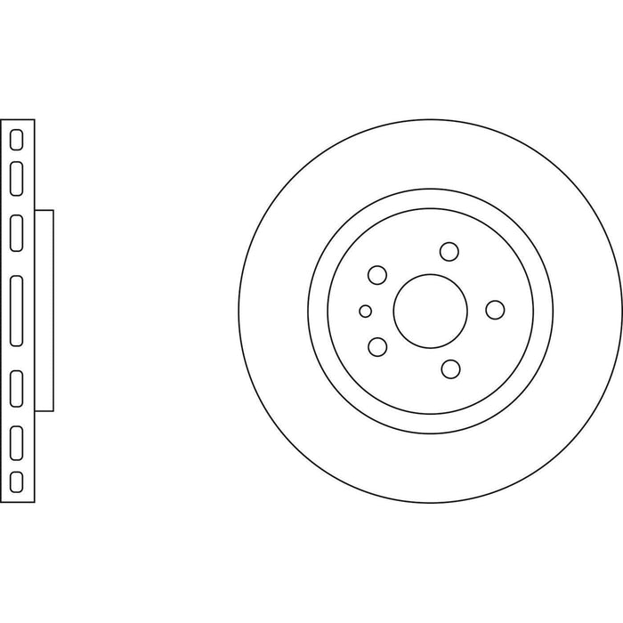 Apec Brake Disc Front Fits Alfa Romeo 147 156 Gtv Spider