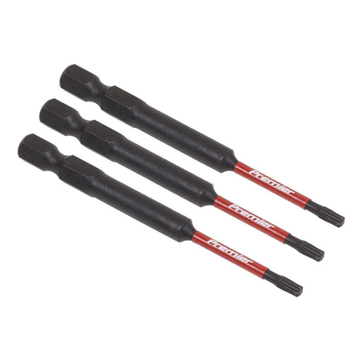 Sealey TRX-Star* T10 Impact Power Tool Bits 75mm 3pc AK8265 Sealey  - Dynamic Drive