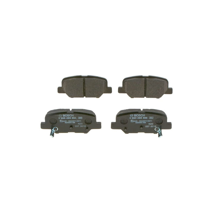 Bosch Brake Pad Set Bp1650 fits Mitsubishi Outlander Plug-in Hybrid - 2.0 - 15-