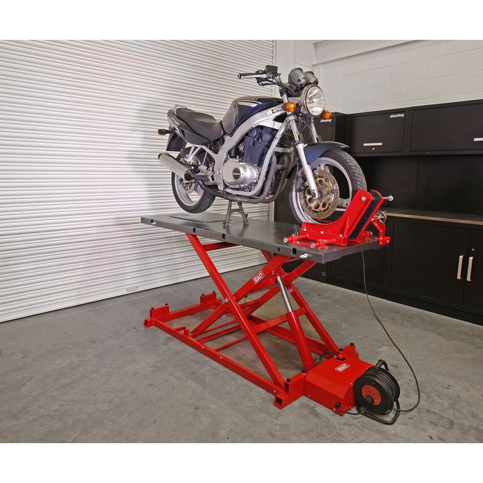 Sealey Motorcycle Lift 680kg Capacity Heavy-Duty Electro/Hydraulic MC680E Sealey  - Dynamic Drive