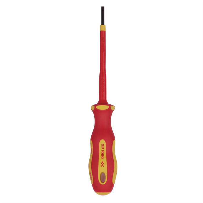 Draper XP1000 VDE Plain Slot Screwdriver, 2.5 x 75mm 64367 Draper  - Dynamic Drive