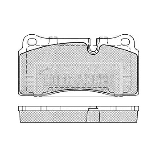 Genuine Borg & Beck Rear Brake Pads fits Audi Q7 4L 0306 BBP2439 Borg & Beck  - Dynamic Drive