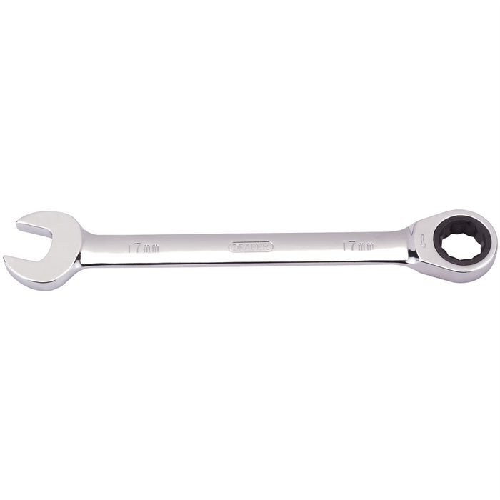 Draper Metric Ratcheting Combination Spanner, 17mm 31014