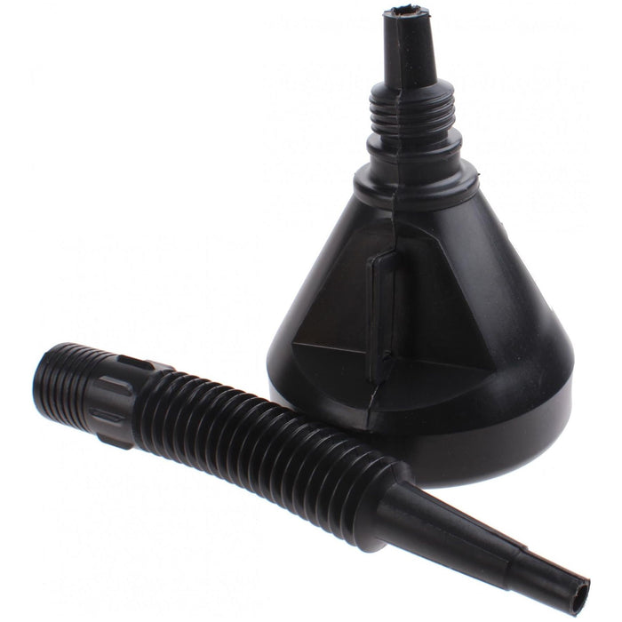 Dunlop 2 In 1 Plastic Flexi Funnel Can Spout For Oil Water Fuel Petrol Diesel