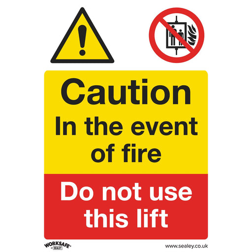 Sealey Warning Safety Sign Caution Do Not Use Lift Rigid Plastic SS43P1 Sealey  - Dynamic Drive