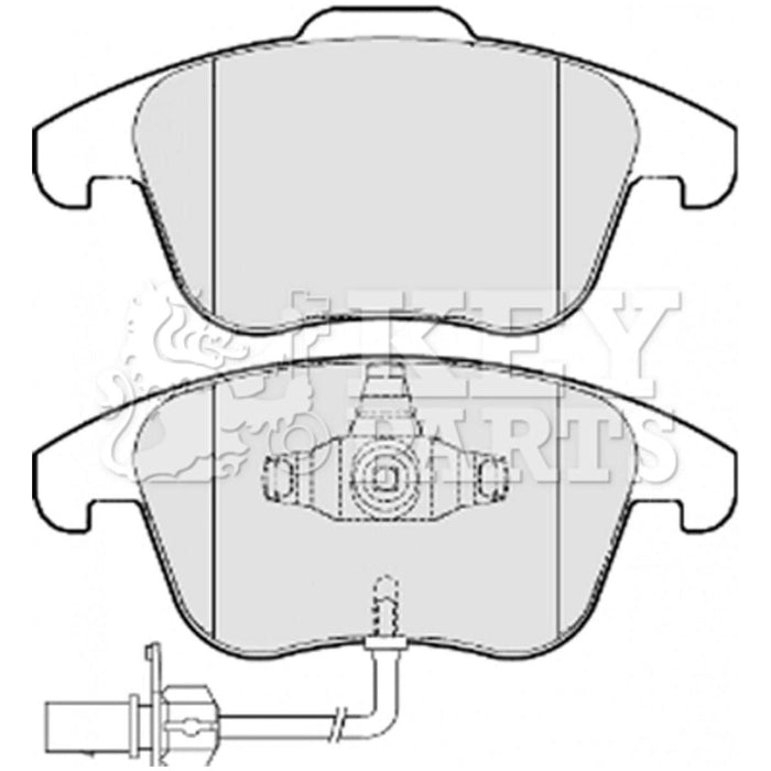 Genuine Key Parts KBP2052 Front Brake Pads-Includes Wear Indicators (Ate-Teves)