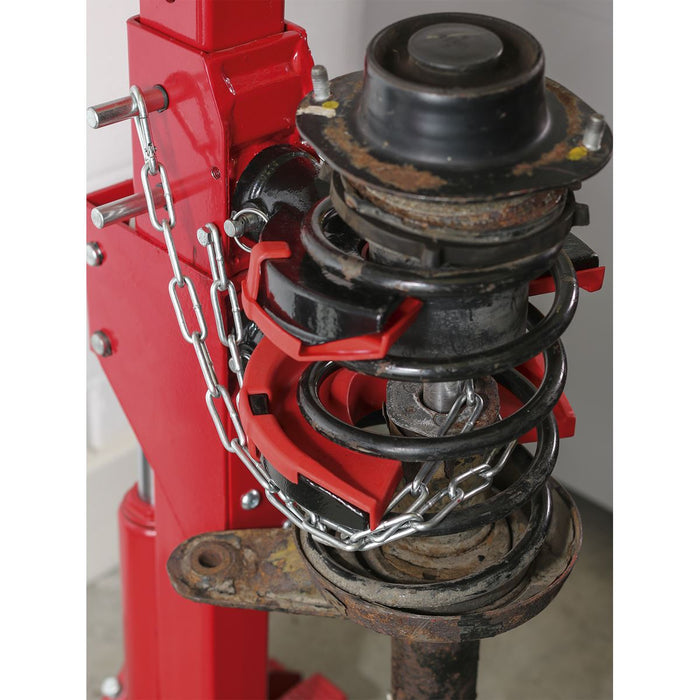 Sealey Coil Spring Compressing Station + Gauge Hyd 2000kg Capacity RE2311 Sealey  - Dynamic Drive