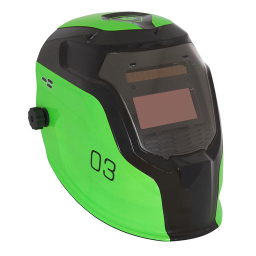 Sealey Auto Darkening Welding Helmet Shade 9-13 Green PWH3 Sealey  - Dynamic Drive