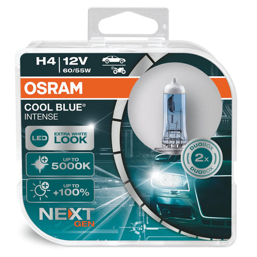 Osram H4 (472) 5000K Cool Blue Intense Headlight Bulbs 60/55W x2 64193CBN-HCB Osram  - Dynamic Drive