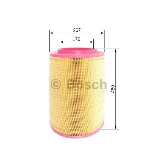 Genuine Bosch Cv Air Filter S0247 (Hgv) fits DAF CF 85.360 - 12.9 4x2 - 06- F026