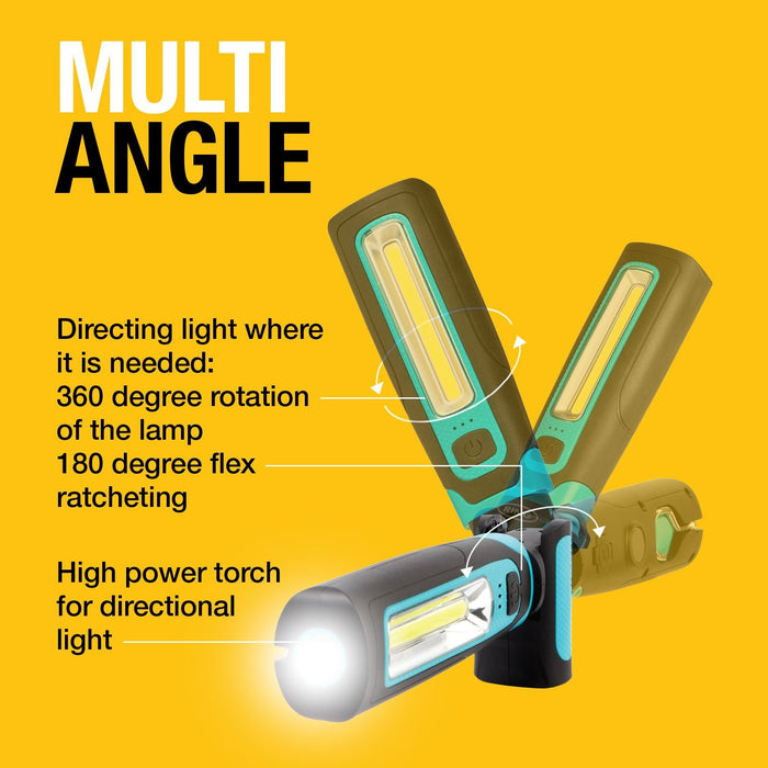 Ring Automotive - RIL3600C Magflex Twist Rechargeable LED Inspection Lamp, Ideal