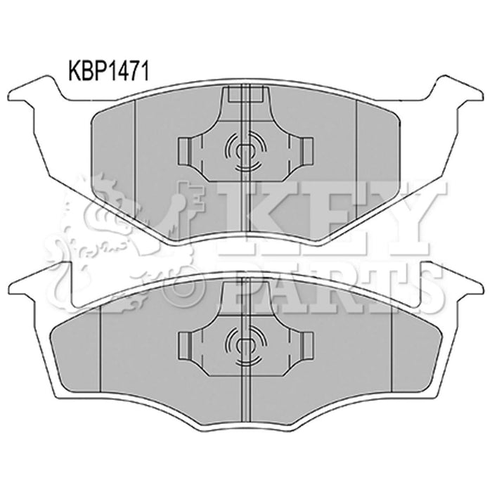 Genuine Key Parts KBP1471 Front Brake Pads